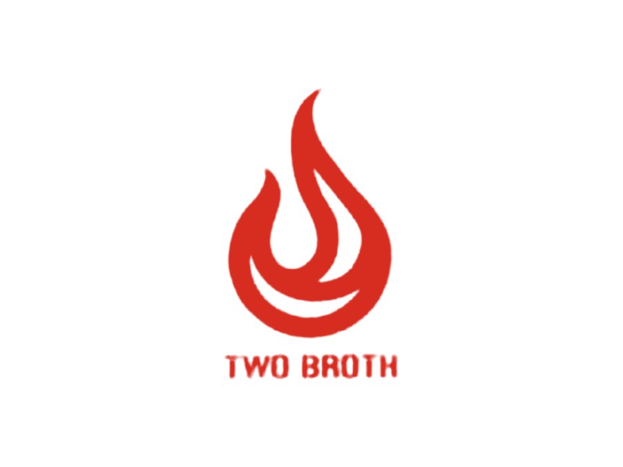 TWO BROTHのロゴ（赤い炎のマーク）